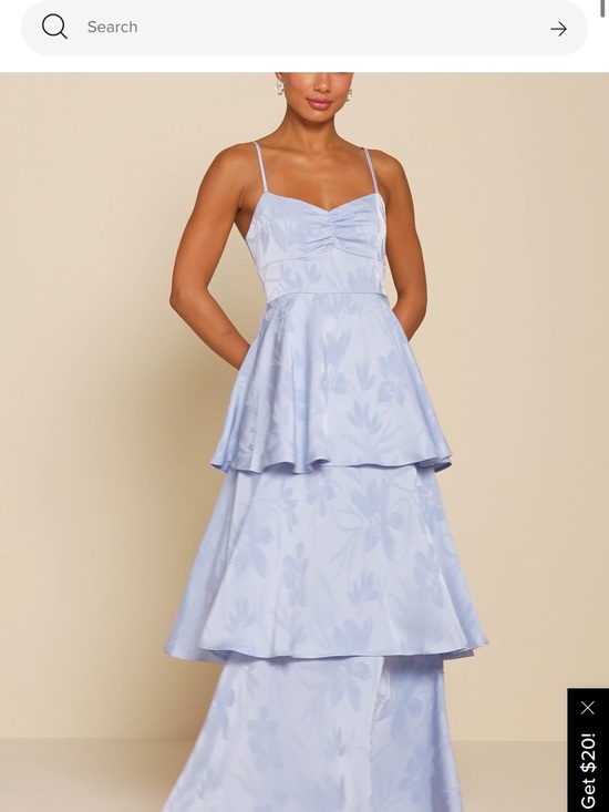 Lulus Dresses & Skirts - Lulu's Light Blue Tiered Spaghetti-Strap Maxi Dress